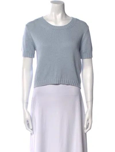 Pre-owned Private0204 Scoop Neck Sweater In Blue