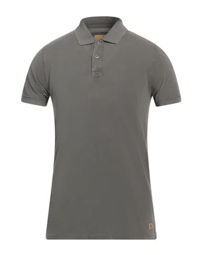 Privati Man Polo Shirt Lead Size S Cotton In Grey