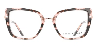 Privé Revaux Art Deco Asian Fit Women's Glasses, Tortoiseshell, Size 53