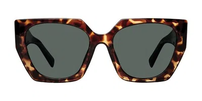Privé Revaux Backstage/s Polarized Epz/uc Women's Sunglasses Tortoiseshell Size 56 In Yellow Tortoise