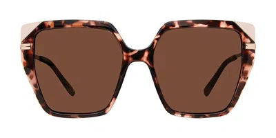 Privé Revaux Call Back/s Polarized Ht8/sp Women's Sunglasses Tortoiseshell Size 55 In Brown