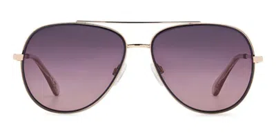 Privé Revaux Glowin Hour/g/s Asian Fit Polarized Pjp/mf Women's Sunglasses Blue Size 60 In Brown