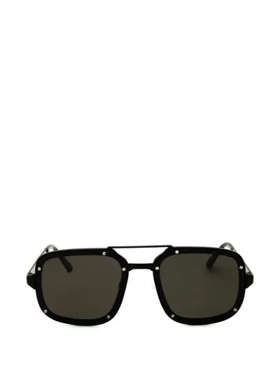 Privé Revaux Jet Life/s Rectangle-frame Sunglasses In Black