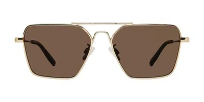 Privé Revaux Mix Up/s Polarized J5g/sp Men's Sunglasses Gold Size 56
