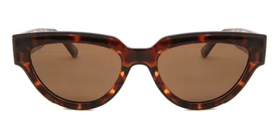 Privé Revaux Model City/s Polarized 086/sp Women's Sunglasses Tortoiseshell Size 55 In Brown