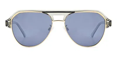 Privé Revaux Nightcap/s Polarized Ft3/xn Men's Sunglasses Gold Size 58 In Grey,gold