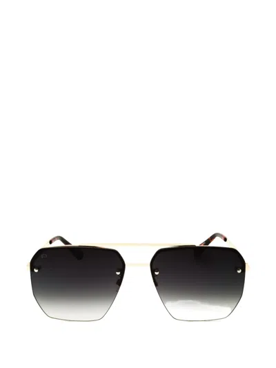 Privé Revaux Off Guard/s Rectangle-frame Sunglasses In Gold