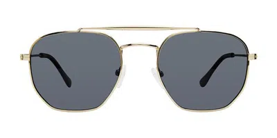 Privé Revaux Palmador/s Polarized 2f7/m9 Men's Sunglasses Gold Size 53 In Gray