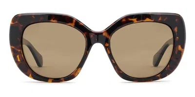 Privé Revaux Pleaser/g/s Asian Fit Polarized 086/sp Women's Sunglasses Tortoiseshell Size 55