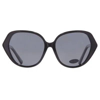 Privé Revaux Polarized Grey Geometric Ladies Sunglasses The Montana/s 0807/m9 54 In Black