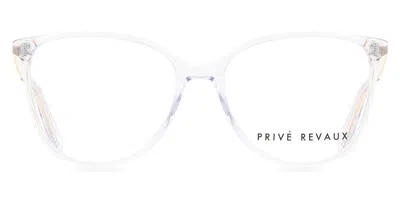 Privé Revaux Pr1004 900 Women's Glasses Clear Size 55 - Free Lenses - Blue Light Block Available In Transparent
