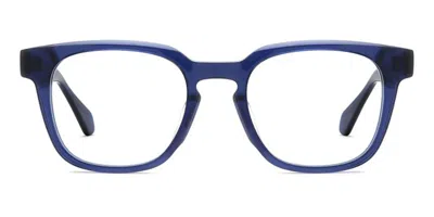 Privé Revaux Pr1016/g Waistcoatibilità Orientale Oxz Occhiali Da Vista Blu Per Uomo (solo Montatura) In Transparent Blue