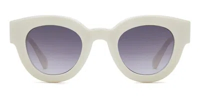 Privé Revaux Pr3002/g/s Asian Fit Vk6/9o Women's Sunglasses  Size 46 In White