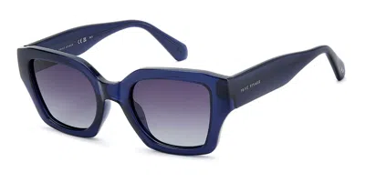 Privé Revaux Pr3015/g/s Asian Fit Polarized Qm4/wj Women's Sunglasses  Size 50 In Blue