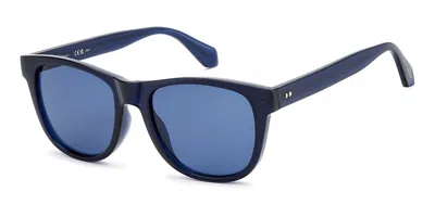 Privé Revaux Pr3020/s Asian Fit Qm4/ku Men's Sunglasses  Size 54 In Blue