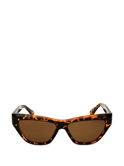 Privé Revaux Snatched Tortoise-shell Cat-eye Sunglasses In Brown