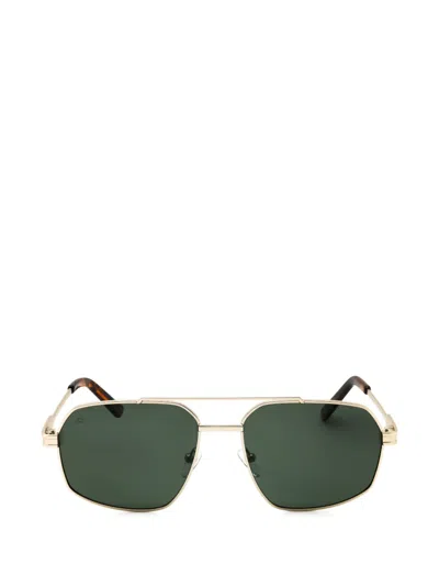 Privé Revaux So Prime Geometric-frame Sunglasses In Gold