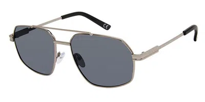 Privé Revaux So Prime/s Polarized 010/m9 Men's Sunglasses Silver Size 58 In Neutral