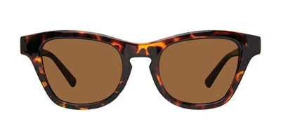 Privé Revaux So Savvy/s Polarized 086/sp Women's Sunglasses Tortoiseshell Size 50 In Brown