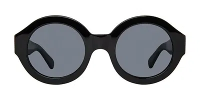 Privé Revaux Soul Train/s Polarized 807/m9 Women's Sunglasses Black Size 51