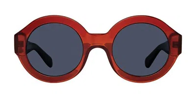 Privé Revaux Soul Train/s Polarized Mcb/c3 Women's Sunglasses Orange Size 51