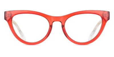 Privé Revaux The Venus/bb C9a/g6 Blue-light Block Women's Glasses Red Size 51 - Free Lenses - Blue Light Block Av