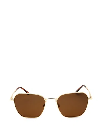 Privé Revaux Timber/s Rectangle-frame Sunglasses In Gold