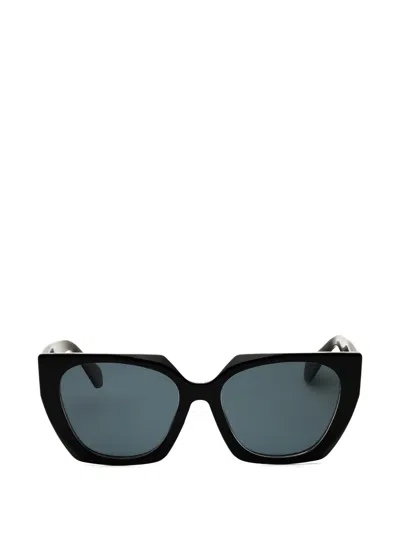 Privé Revaux Tropic Nights Oversized Geometric-frame Sunglasses In Black