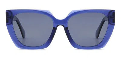 Privé Revaux Tropic Nights/s Asian Fit Polarized 141/m9 Women's Sunglasses Blue Size 56