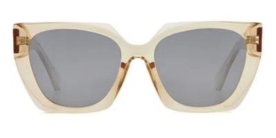 Privé Revaux Tropic Nights/s Asian Fit Polarized 3dv/xn Women's Sunglasses Yellow Size 56 In Blue