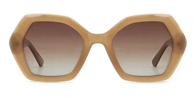 Privé Revaux Vero Beach/s Polarized 08m/la Women's Sunglasses Brown Size 53