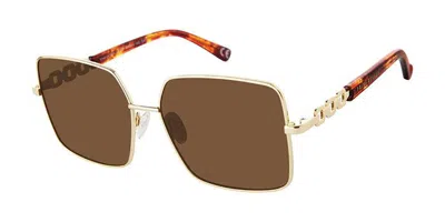 Privé Revaux Viva La Vida/s Polarized 06j/sp Women's Sunglasses Gold Size 59
