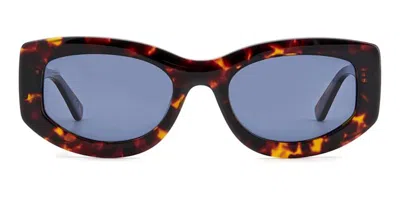 Privé Revaux Wynwood/s Polarized 086/c3 Women's Sunglasses Tortoiseshell Size 53 In Dark Tortoise