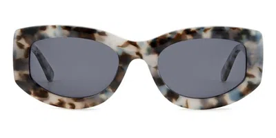 Privé Revaux Wynwood/s Polarized Moi/m9 Women's Sunglasses Tortoiseshell Size 53 In Gray