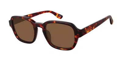 Privé Revaux Yachty/s Polarized 086/sp Men's Sunglasses Tortoiseshell Size 54 In Brown