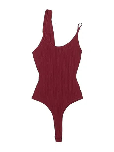 Pre-owned Privy Bodysuit In Burgundy