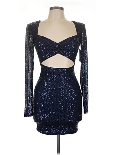 Pre-owned Privy Cocktail Dress In Blue