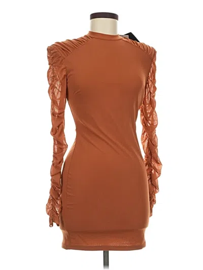 Pre-owned Privy Cocktail Dress In Brown
