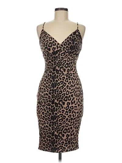 Pre-owned Privy Cocktail Dress In Brown