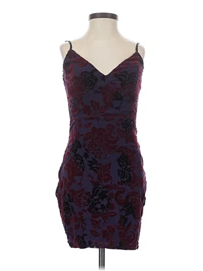 Pre-owned Privy Cocktail Dress In Burgundy