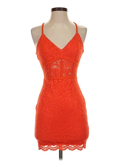Pre-owned Privy Cocktail Dress In Orange