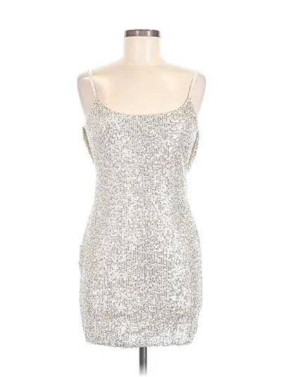 Pre-owned Privy Cocktail Dress In Silver