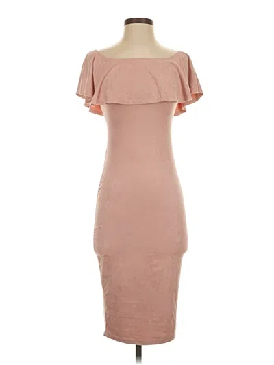 Pre-owned Privy Cocktail Dress In Tan