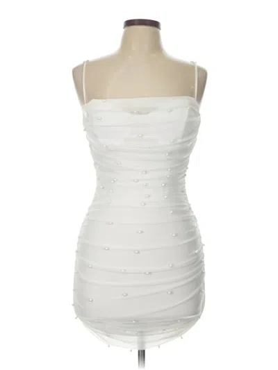 Pre-owned Privy Cocktail Dress In White