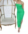Privy Kaia Midi Dress In Kelly Green In Multi
