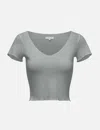 Prix Workshop Pointelle Capsleeve Top