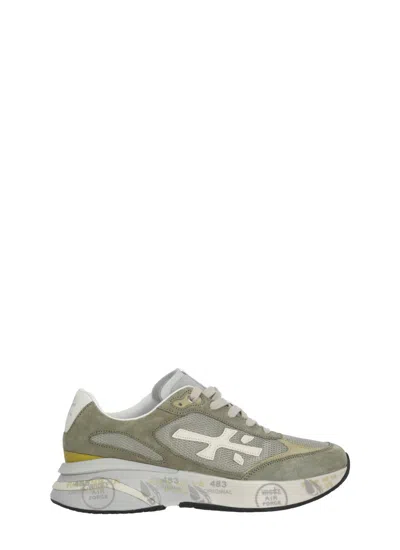 Prmt Green Moerun 8300 Lettering Sneakers In Gray