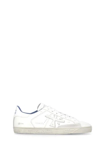 Prmt Ivory Leather Sneakers