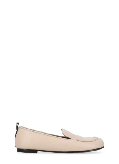 Prmt Leather Loafers In Neutrals