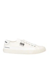 Pro 01 Ject Man Sneakers White Size 8 Leather, Textile Fibers In White